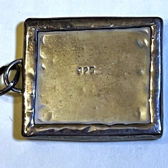 Postage 3 Cent Thomas Jefferson US Stamp Pendant 925 Sterling Silver - 1 Inch - Picture 3 of 4